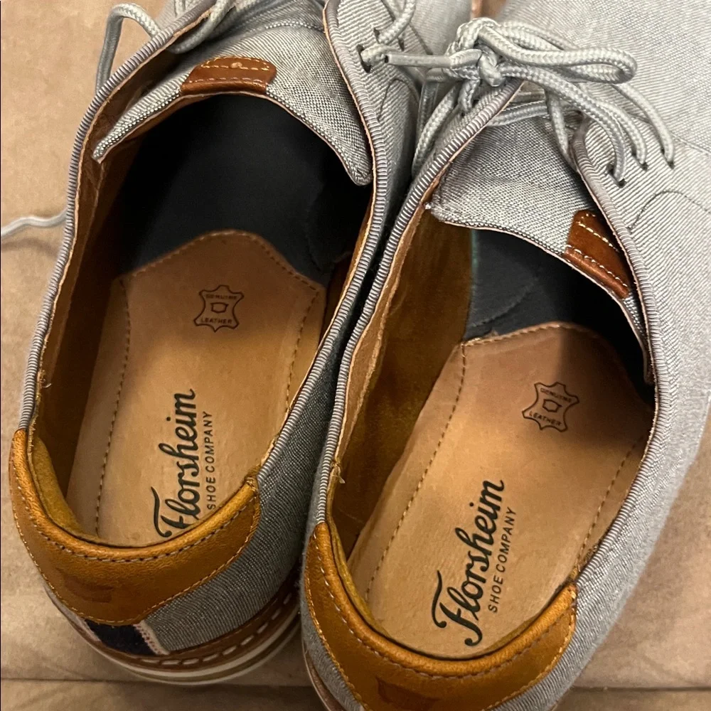 Men's Florsheim Highland Canvas Plain Toe Oxford  Size 12 - Picture 5 of 10